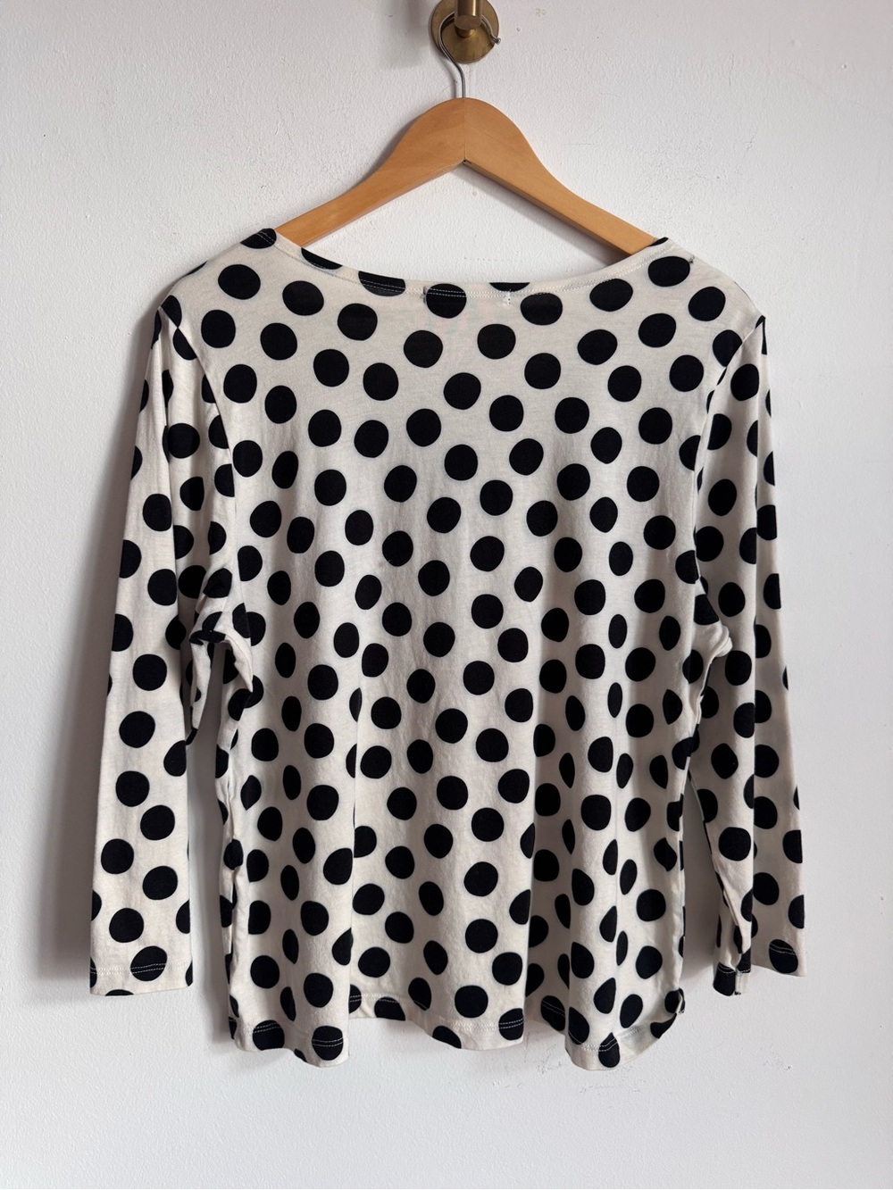 Gudrun Sjoden Polka Dot Cotton Modal Top L - Picture 6 of 6